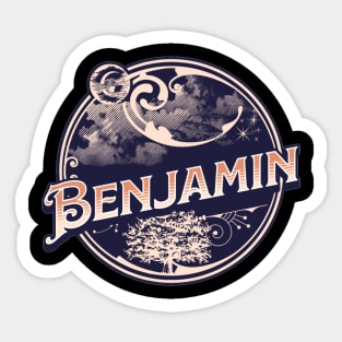 Benjamin Name Tshirt Sticker